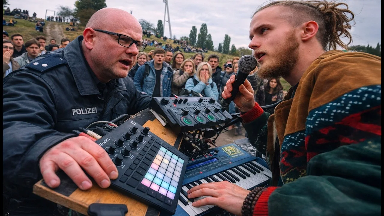 Improvising Psychedelic Techno Until Police Stops Me!